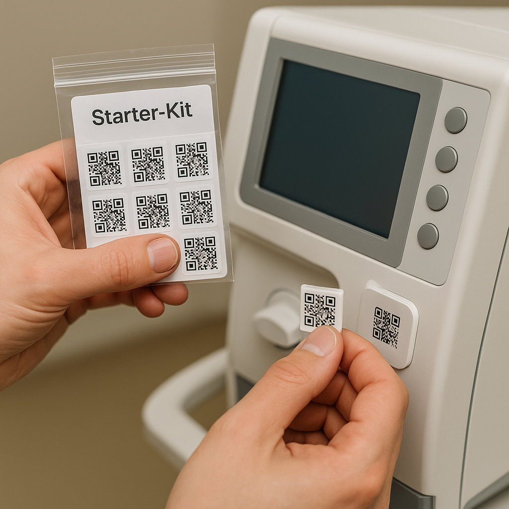 Beispielbild QR-Code-Aufkleber